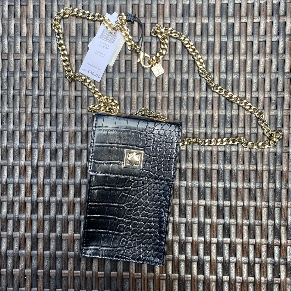 BCBGeneration Black Croc Embossed Bag - Picture 5 of 6